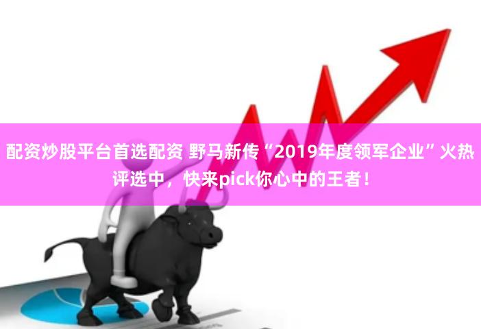 配资炒股平台首选配资 野马新传“2019年度领军企业”火热评选中，快来pick你心中的王者！